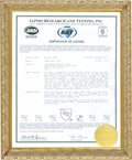 UPC INTERTEK Certification 2