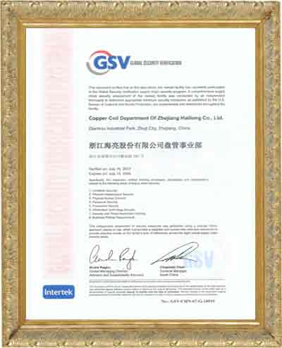 GSV Certification